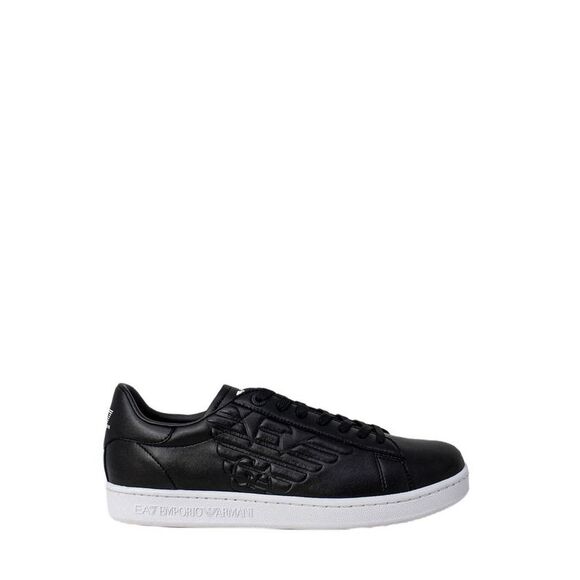 EA7 Emporio Armani Black And White Polyethylene Low Top Men's Sneakers - Picture 1 of 5